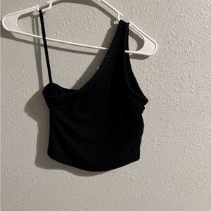 Black Victoria's Secret one shoulder crop top